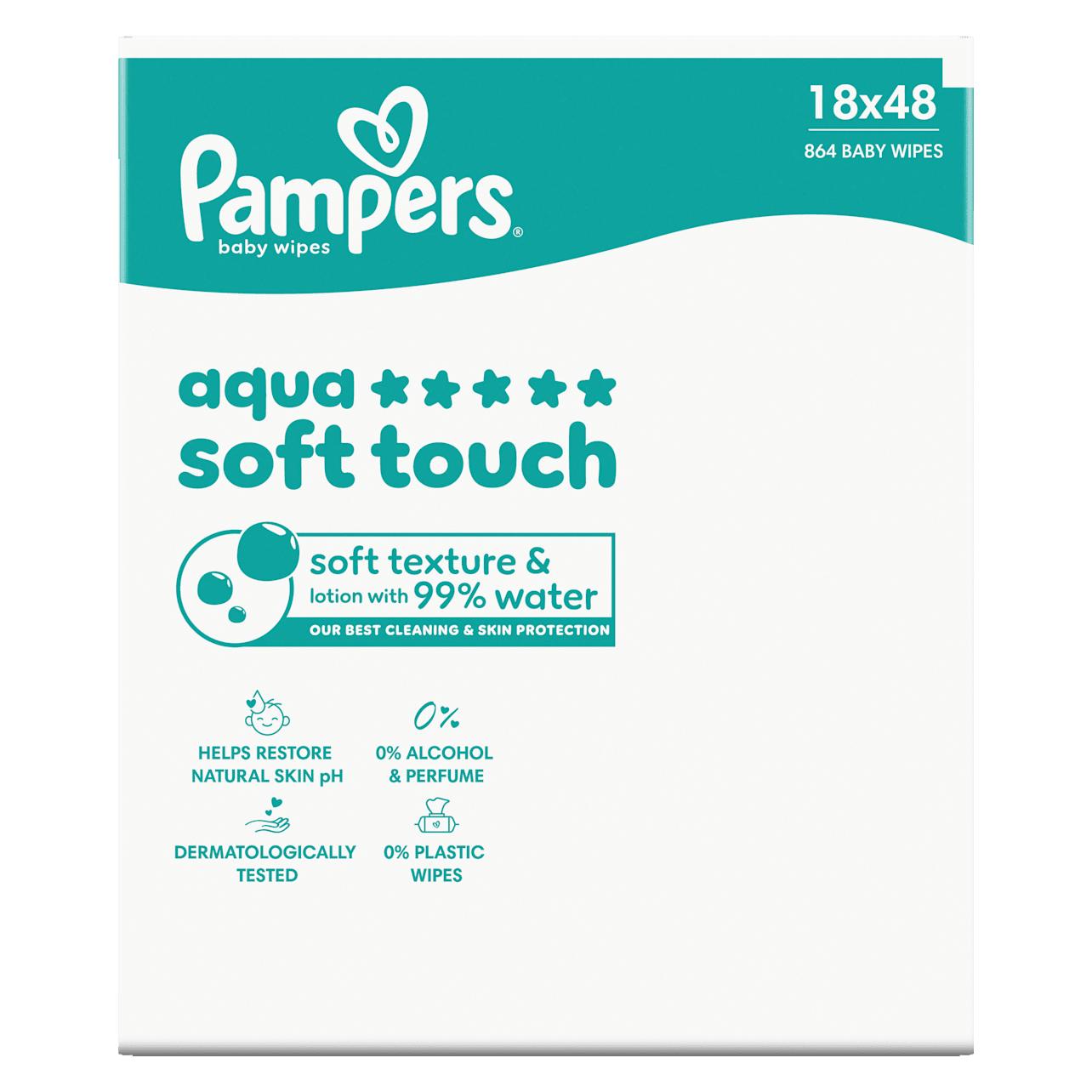 Pampers Aqua Soft Touch (18 x 48 Stk.) (8006530139977)