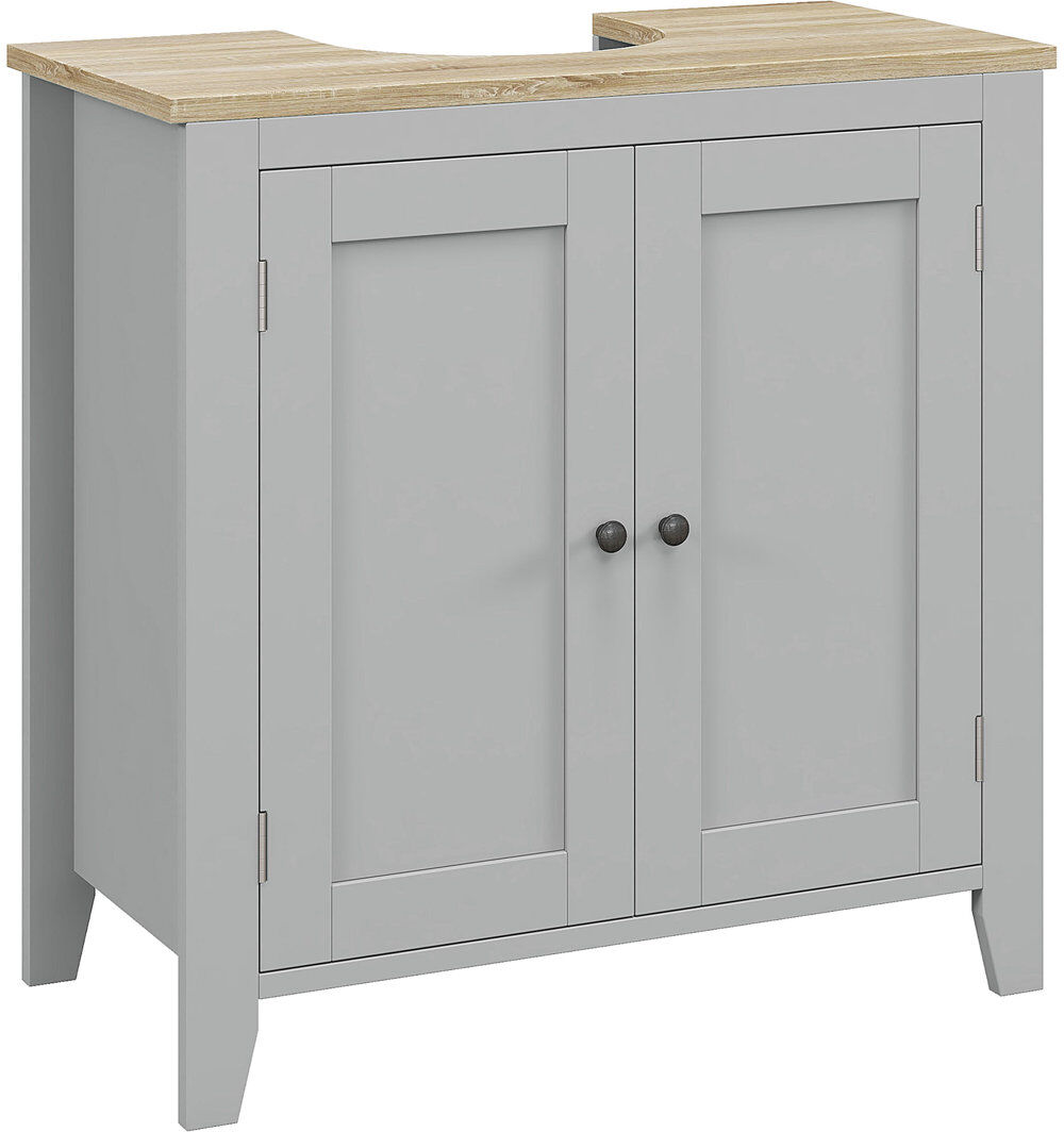 Lark Manor Freestanding Under Sink Cabinet Grey 60cm H X 60cm W X 30cm D
