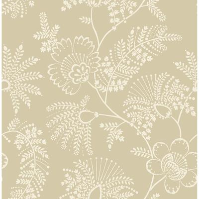 A-Street Prints Maeve Butter Jacobean Trail Wallpaper