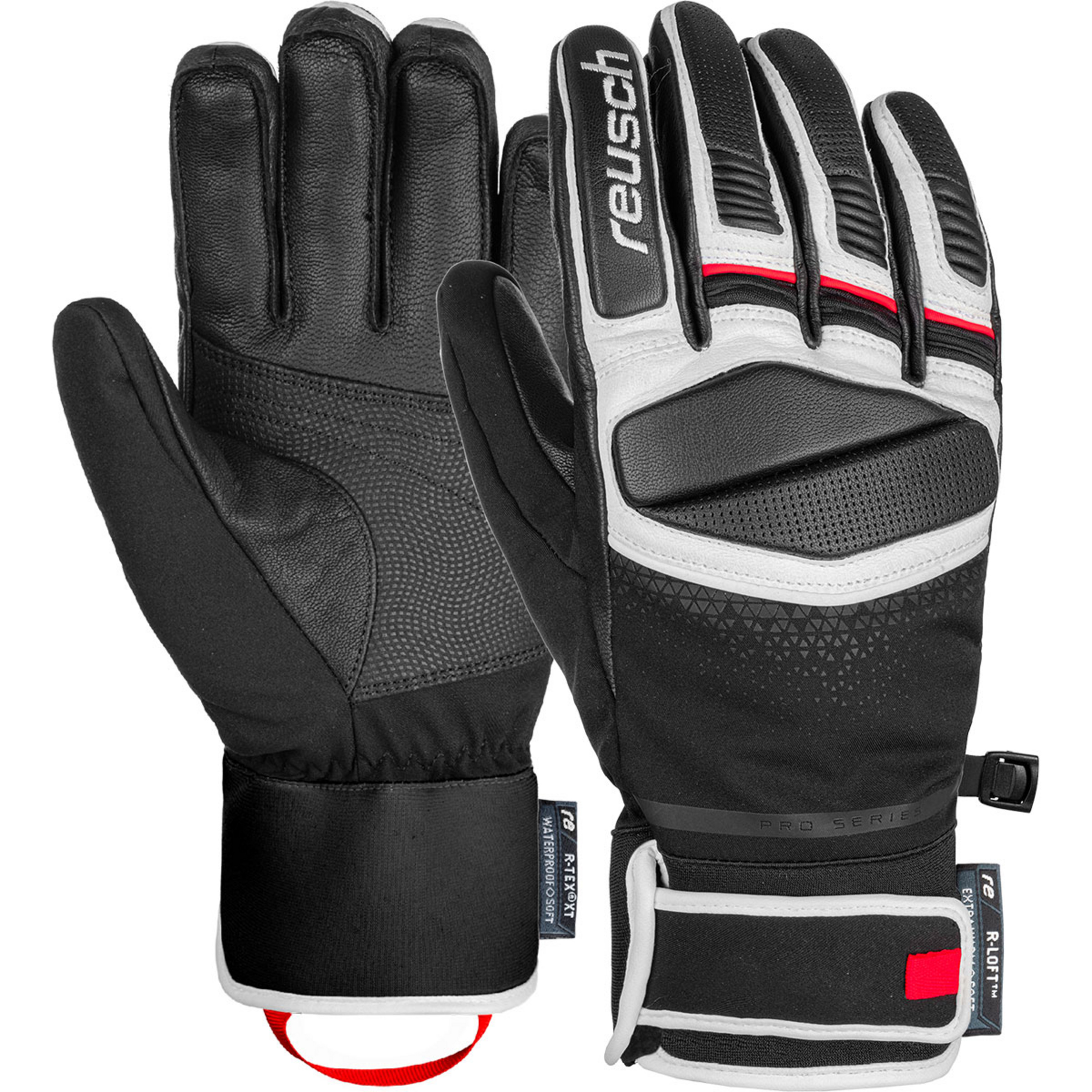 Reusch Mastery Skihandschuhe schwarz Größe 7.5 Skifahren Widerstandsfähig Wasserabweisend