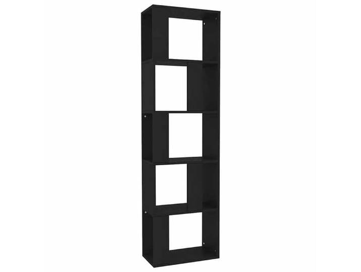 Bibliothèque maison - Bibliothèque/Séparateur de pièce Noir Bois d'ingénierie - 17.38kg _16670