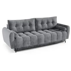 SCHLAFSOFA Malaga 3-Sitzer, Hellgrau