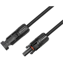 Maxtrack, Zubehör Stromerzeuger, Photovoltaik Kabel 6 mm2 mit Steckverbinder Schwarz (Solarkabel)