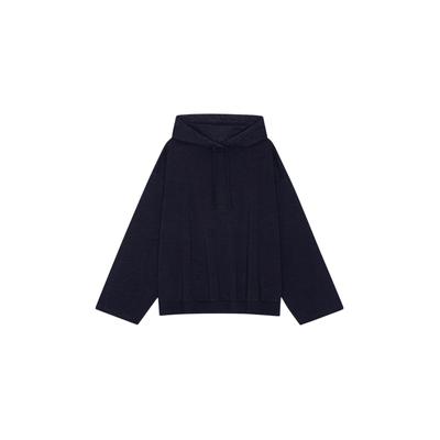 Strickpullover MOSHI MOSHI MIND "moshi moshi mind Sweater cosmos", Damen, Gr. XL, schwarz navy, Obermaterial: 100% Baumwolle, Pullover Strickpullover