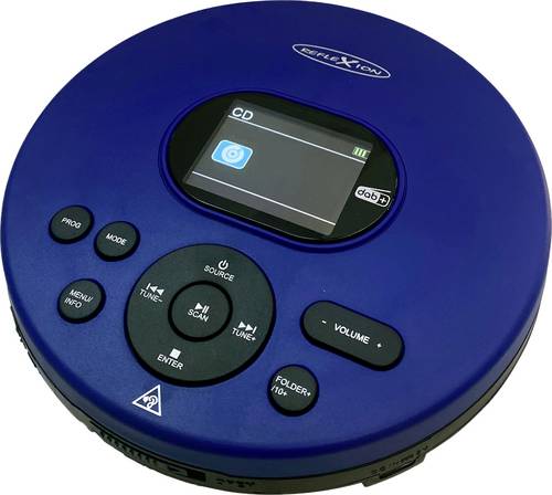 Reflexion PCD540DAB/BL Tragbarer CD-Player CD, CD-R, CD-RW, MP3 Blau