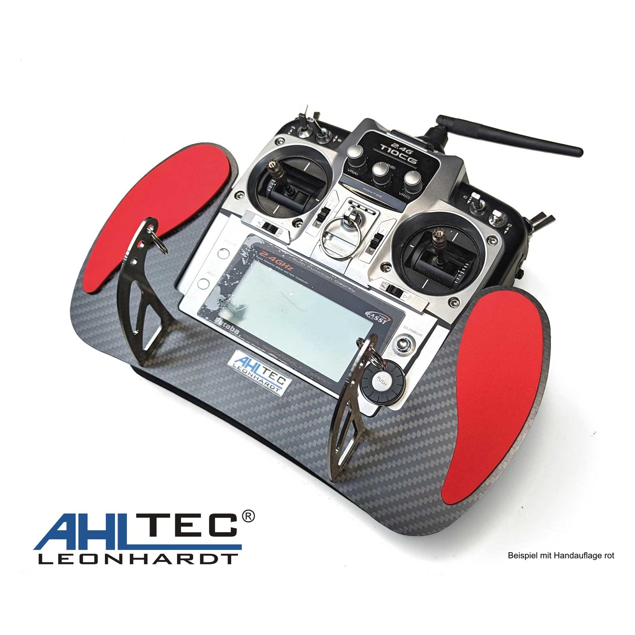 AHLtec Senderpult Futaba T10CG Carbon mit Standard Senderpultbügel, ohne Handauflage (SPT10CG-EDB-ohne)