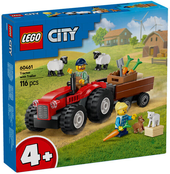 Lego TRATOR VERMELHO REBOQ 60461