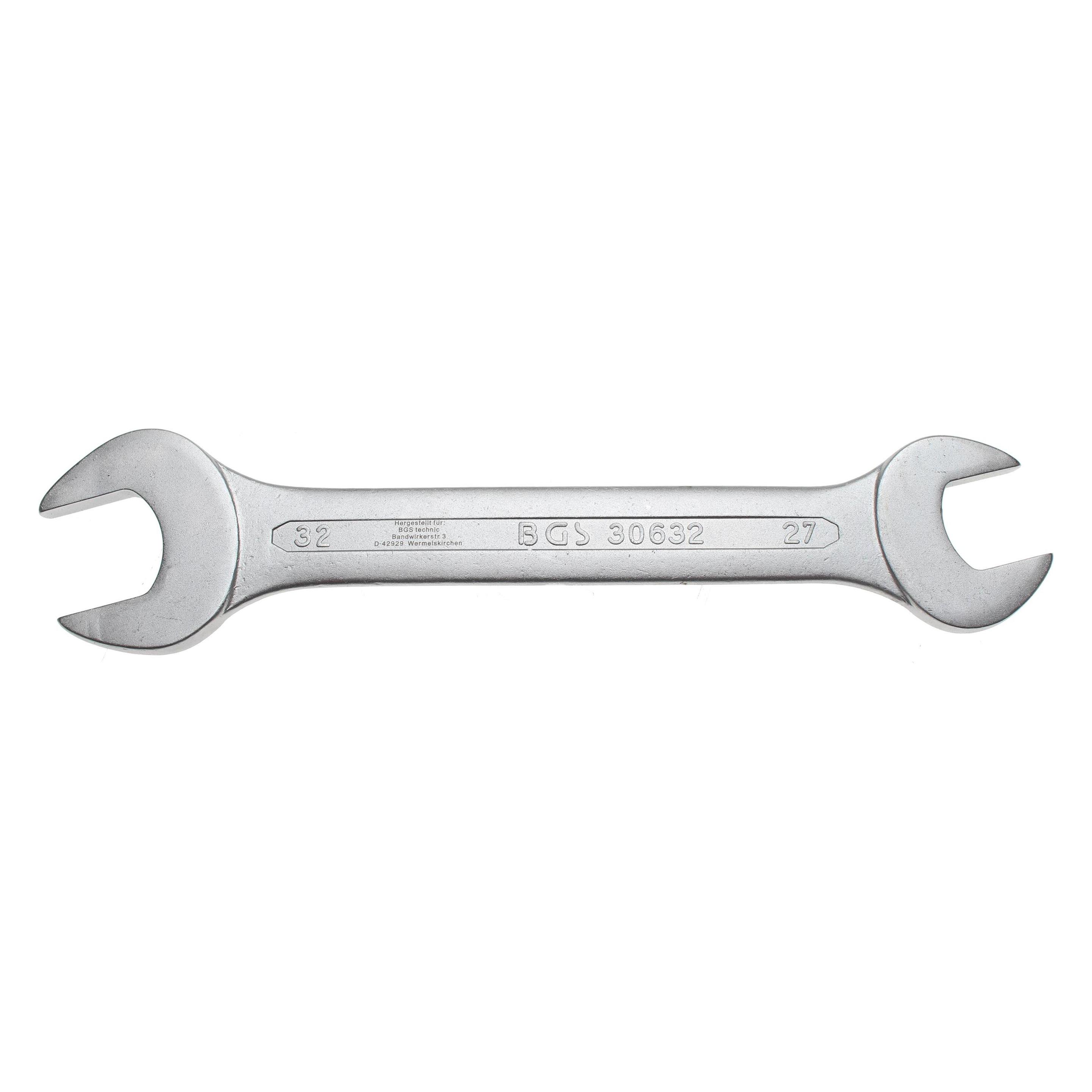 BGS Doppel-Maulschlüssel SW 27 x 32 mm (27 mm, 32 mm) (30632)
