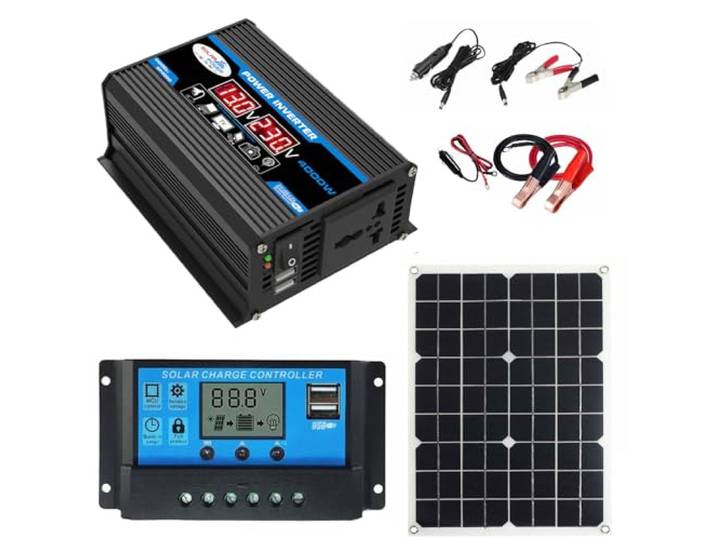 4000-W-Off-Grid-Solarpanel-Kit mit 30-A-Smart-Controller for Wohnmobile und Privathaushalte, 1 Satz