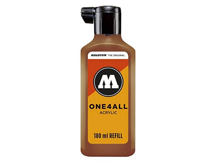 Molotow ONE4ALL Navulling acryl, kleur 092 hazelnootbruin 180 ml, navulinkt voor permanente marker