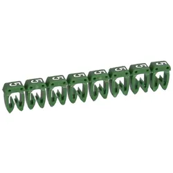 Legrand 038215 Kennzeichnungssystem CAB 3,f. Leiterquerschnitt 0,5 bis 1,5 mm2, Ziffer:5 (Grün)  - 1200 Stück