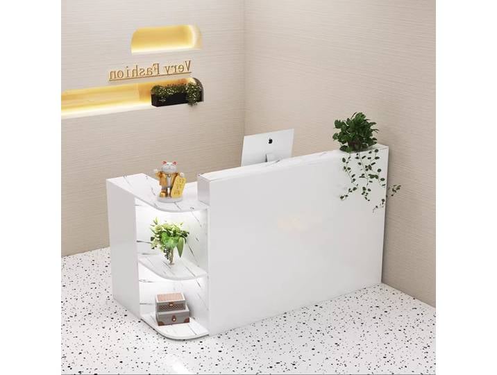 Comptoir De réception De luxe personnalisé, Salon De beauté, bureau De réception, tiroirs De caisse, meubles De bureau