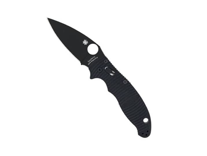 Spyderco Manix 2 Salz Klappmesser Taschenmesser mit schwarzer 8,4 cm CPM MagnaCut Stahlklinge und G-10 Griff - EDC Messer für Männer und Frauen, perfekt für die Jagd, taktisch, Camping - PlainEdge