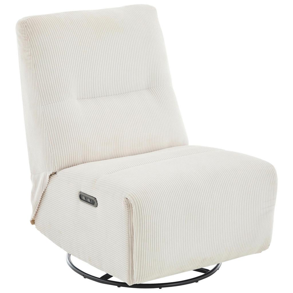 Carryhome Relaxsessel , Creme , Metall , 74x105x92 cm , Relaxfunktion, USB-Anschluss, USB-C-Anschluss, Sitzfläche 360° drehbar , Wohnzimmer, Sessel, Relaxsessel