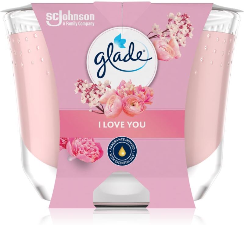 GLADE I Love You scented candle 204 g