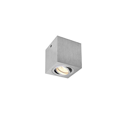 SLV Triledo Plafondopbouwarmatuur GU10, Grijs/Zilver, Aluminium