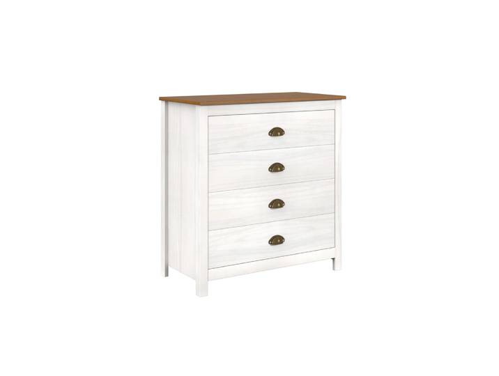 Kommode, Holz, 80×41 cm, Mit Schubladen & Fächern, Klassisch/Modern