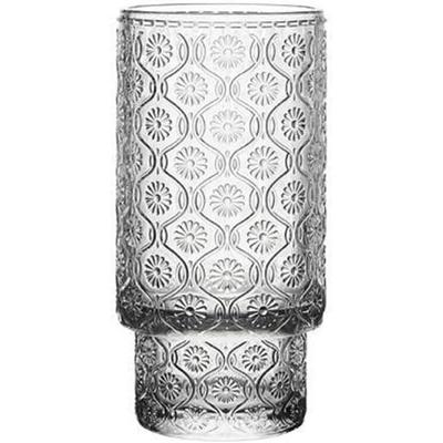 Glasbecher Glas für Getränke, Saft, Wasser und Milch Klein 7x14cm 340ml