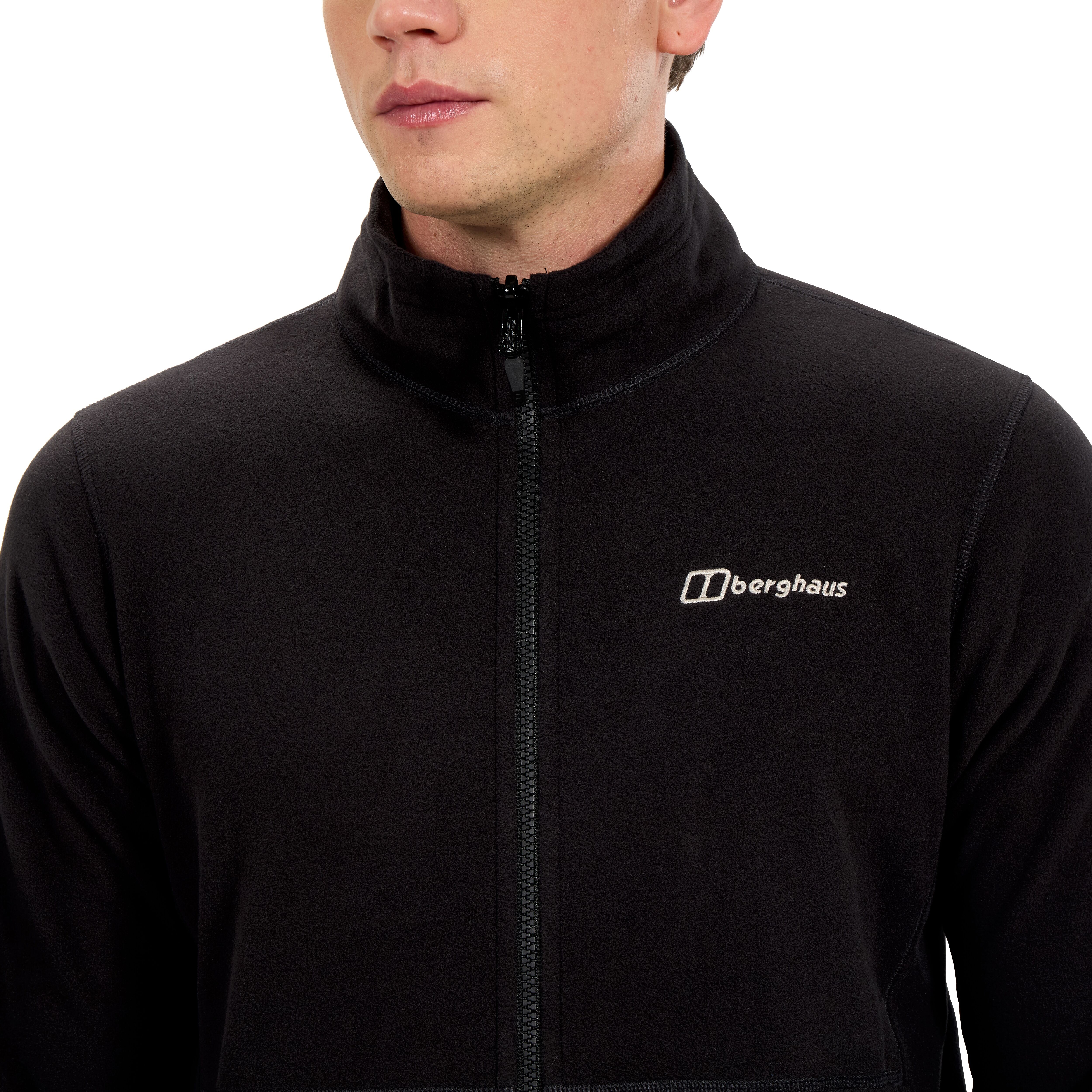 Fleecejacke BERGHAUS "PRISM MICRO PT IA FL JKT AM", Herren, Gr. XXL, schwarz, Obermaterial: 100% Polyester, Jacken Fleecejacke, wärmende Eigenschaft, sportlicher Stil, aus Polyester schwarz XXL