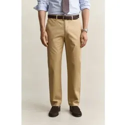 Gant für Herren. 1501006 Beige Regular Fit Smart Chino-Hose (36/36), Lässig, Baumwolle, Klassisch