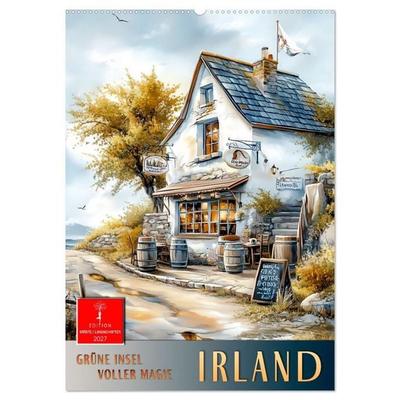 Irland - Grüne Insel voller Magie (Wandkalender 2027 DIN A2 hoch), CALVENDO Monatskalender