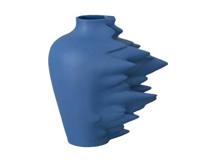 Tischvase ROSENTHAL Fast 14 cm , blau, H:14cm, Keramik, Vasen, Tischvase
