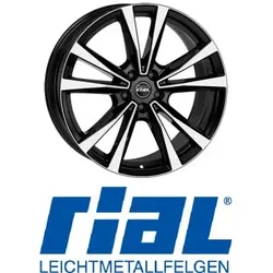 Rial M12 9X19 5/112 ET49 Diamant-Schwarz Frontpoliert