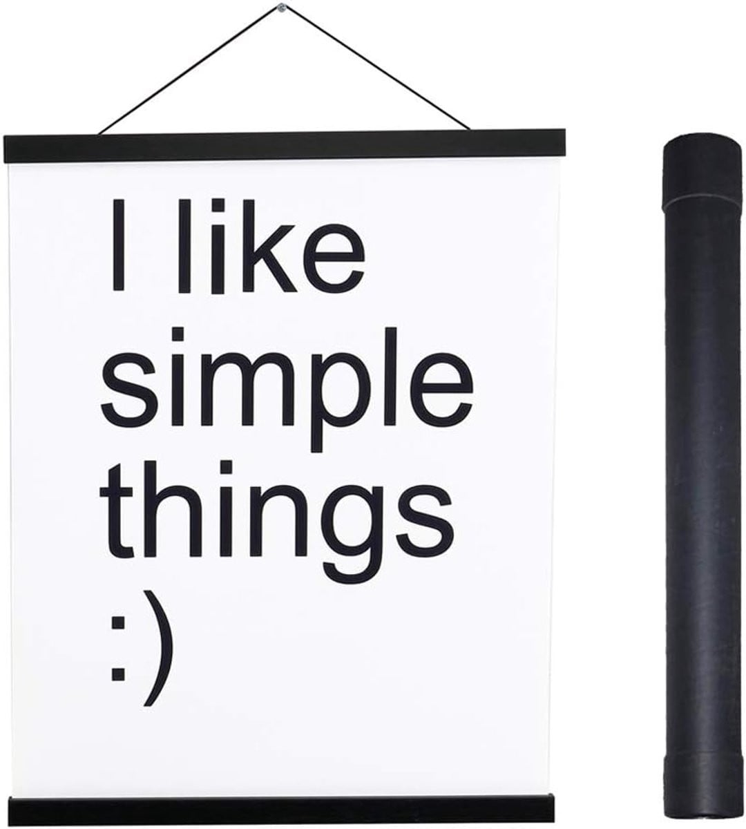 Magnetische Posterlijst met Houten Ophangsysteem voor Canvas en Kunstdruk