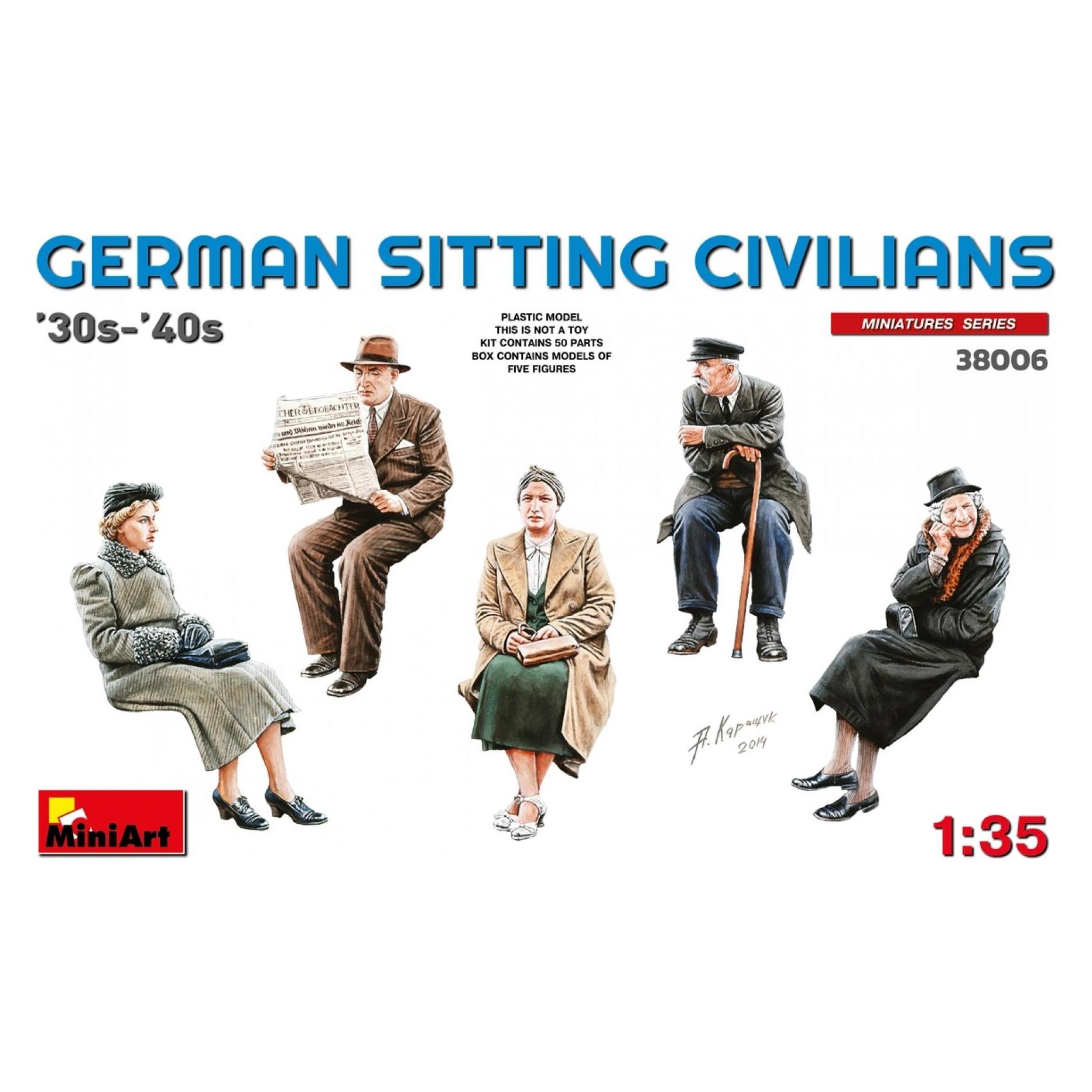 Mini art German Sitting Civilians'30s-'40s (38006)