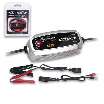 Ctek MXS 5.0 Ladegerät + Schnellkontaktkabel M6 [Hersteller-Nr. 40512857]