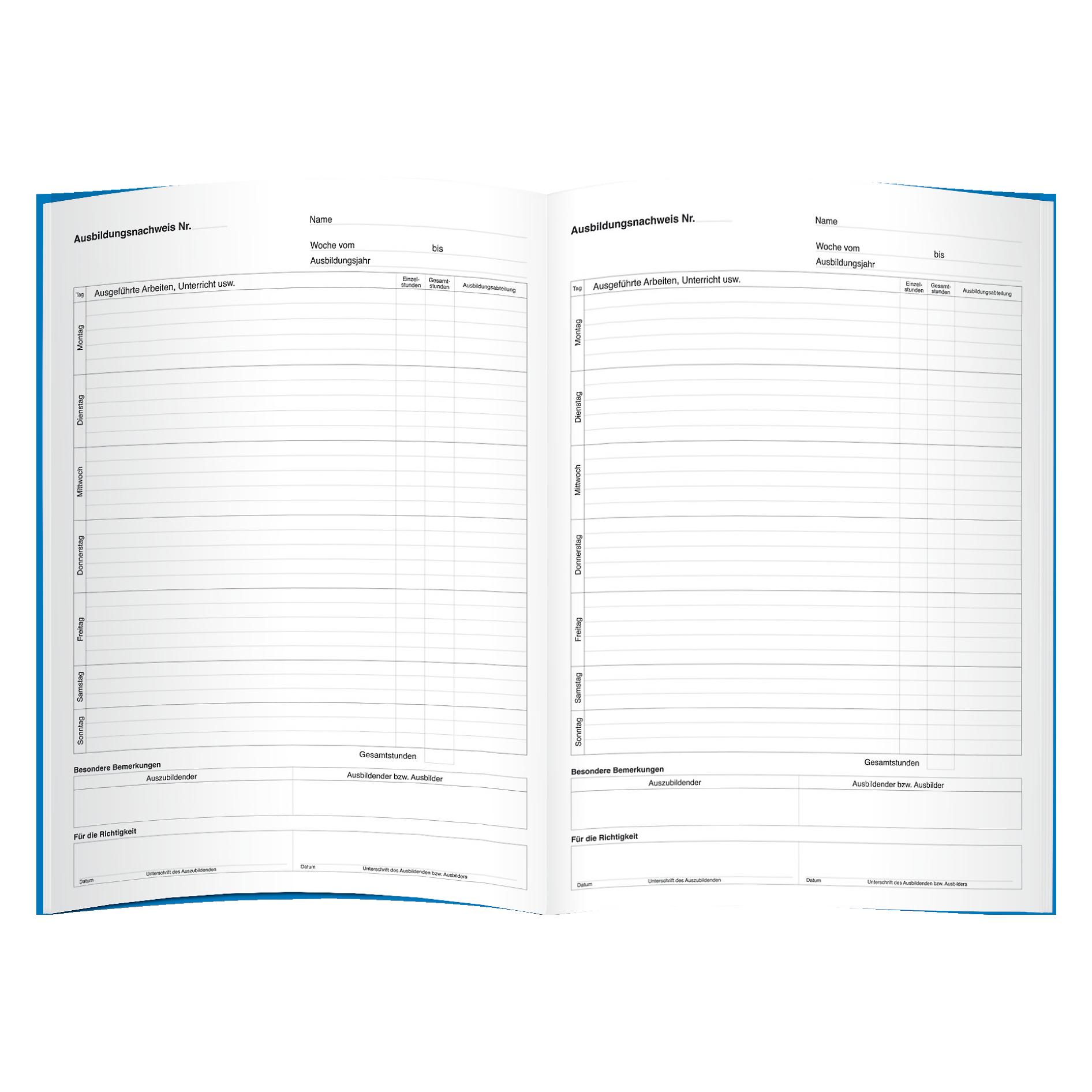 Herlitz Formularbuch "Ausbildungsnachweis", DIN A4, 28 Blatt (28x) (840702)