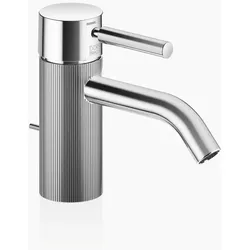Dornbracht META Waschtisch-Einhandbatterie mit Ablaufgarnitur, Ausladung 125mm, mit linearer Struktur, 33504660-00, Farbe: Chrom