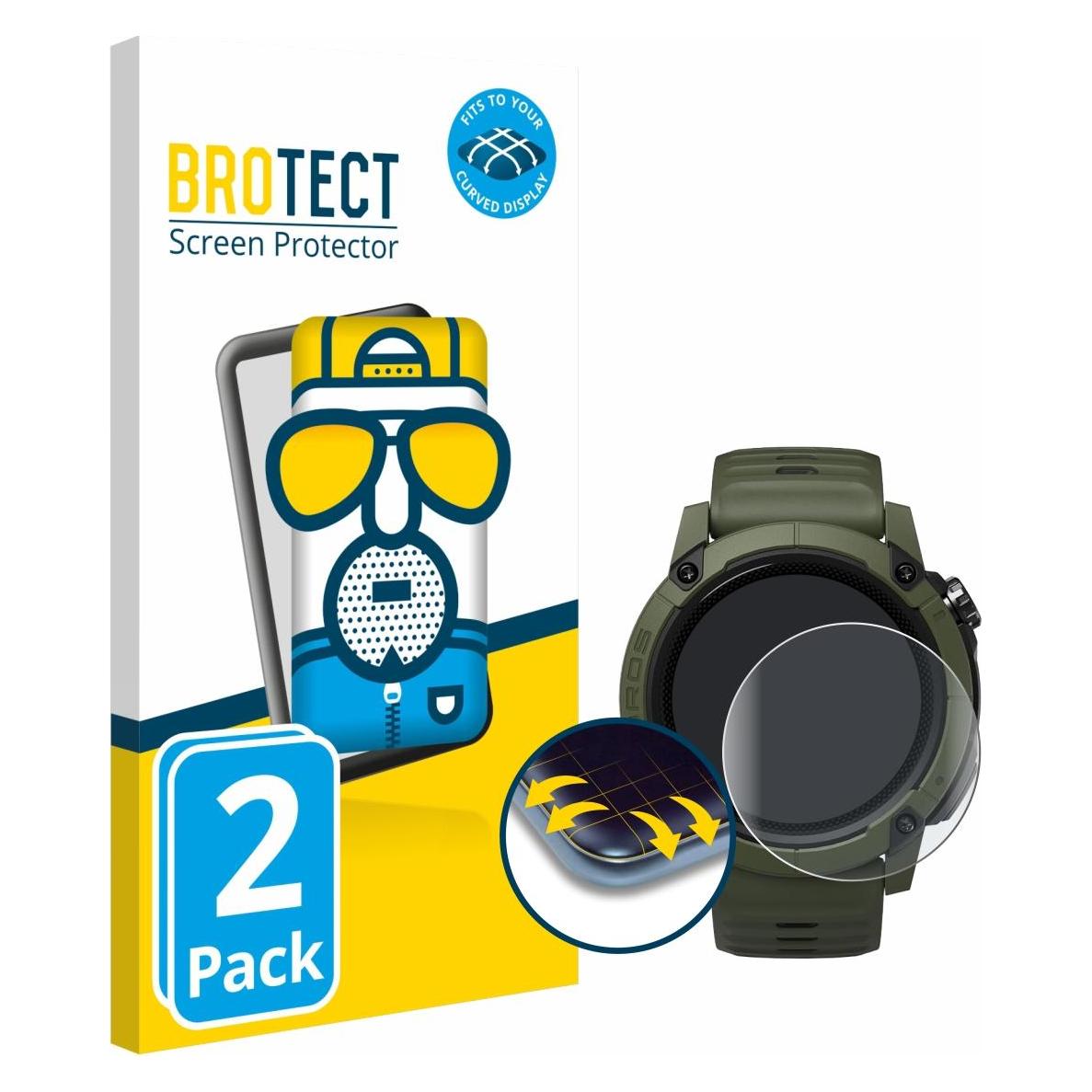 Brotect Fullscreen für Coros NOMAD Schutzfolie Displayschutz Folie Matt Entspiegelungsfolie (5660561)