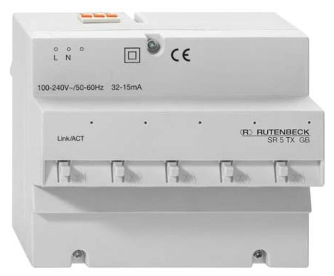 RUTENBECK Gigabit-Switch SR 10TX GB f.REG-Montage 23510505
