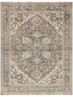Juniper Home Winter Hand-Knotted Medallion Area Rug