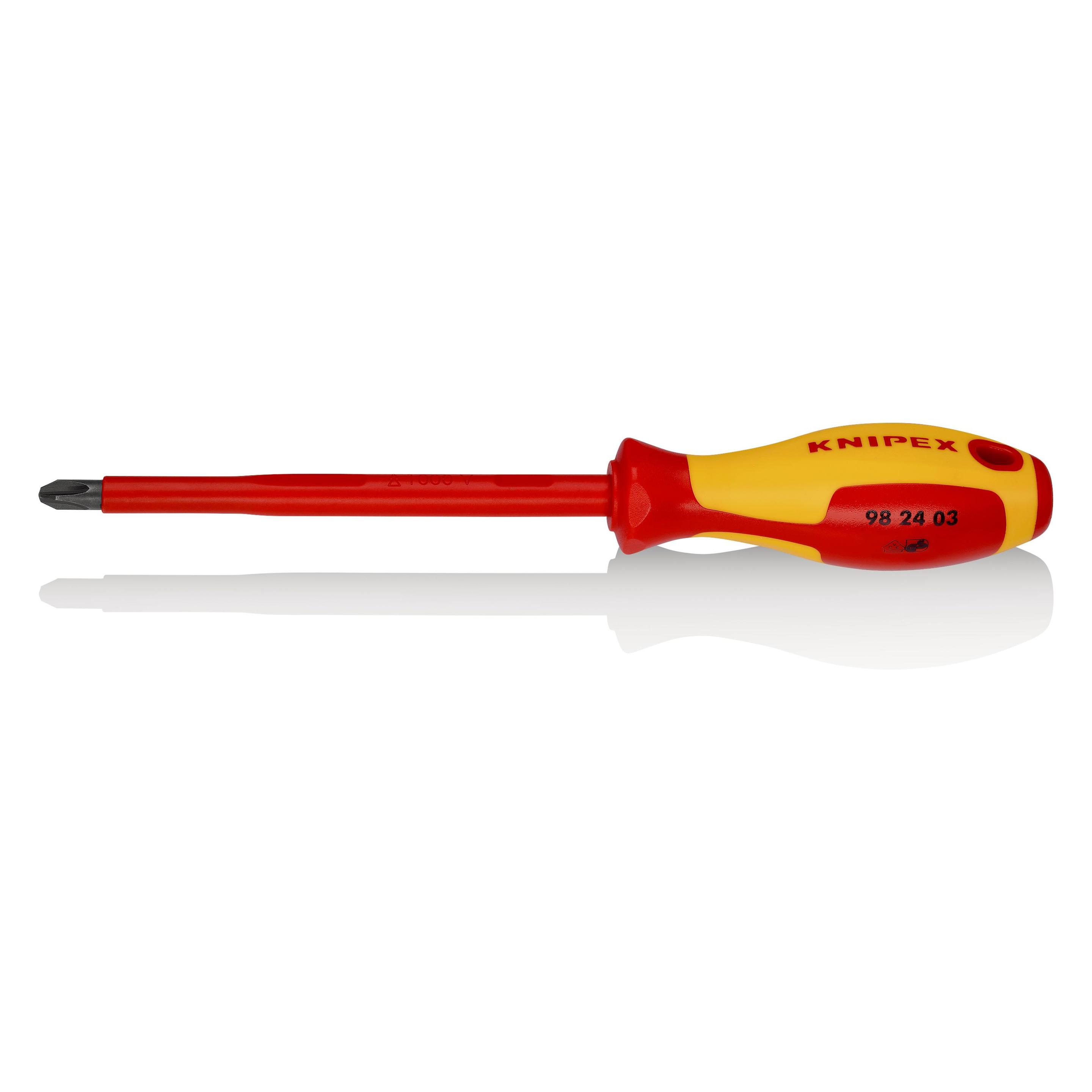 Knipex Schraubendreher für Kreuzschlitzschrauben (Phillipps-Kreuzschlitz (PH)) (98 24 03)