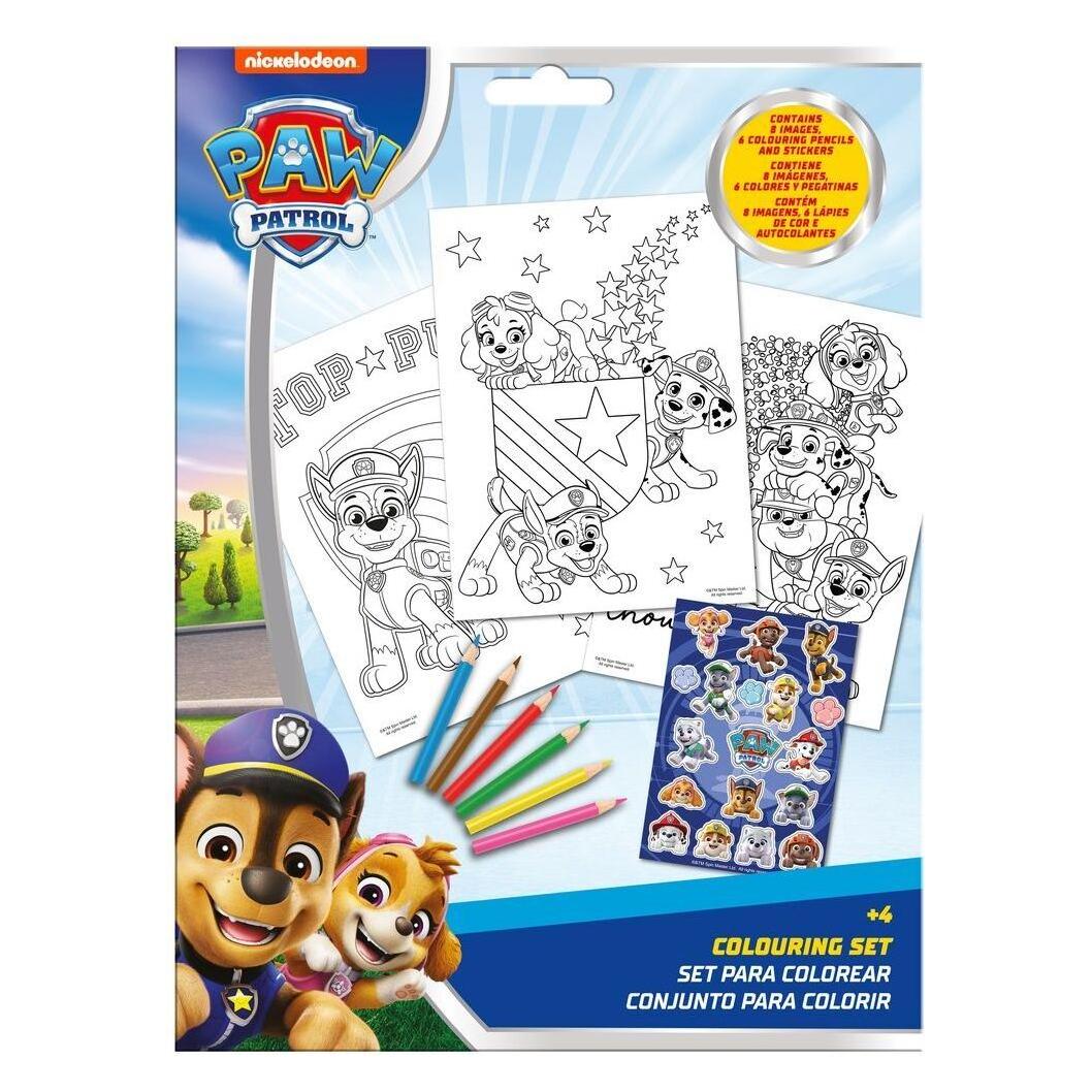 Kids Licensing Paw Patrol Sticker Colouring set (8435507891905)
