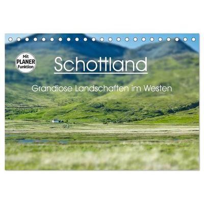 Schottland - grandiose Landschaften im Westen (Tischkalender 2027 DIN A5 quer), CALVENDO Monatskalender