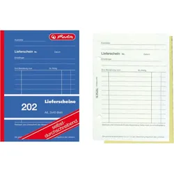 herlitz Formularbuch Lieferschein A6 202 2x40 Blatt selbstdurchschreibend