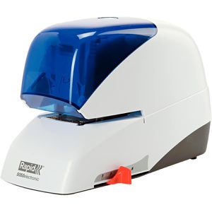 Rapid 5050E Elektrohefter, blau, Flat-Clinch, Netzbetrieb, Heftleistung 50 Blatt