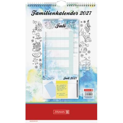 Familienkalender 2027 Aquarell, 250×415 mm