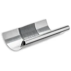 Dachrinnen-Dilatation Grömo, halbrund, Zink, verschiedene Größen (Ausführung: Nenngröße 333. Ø 153mm)