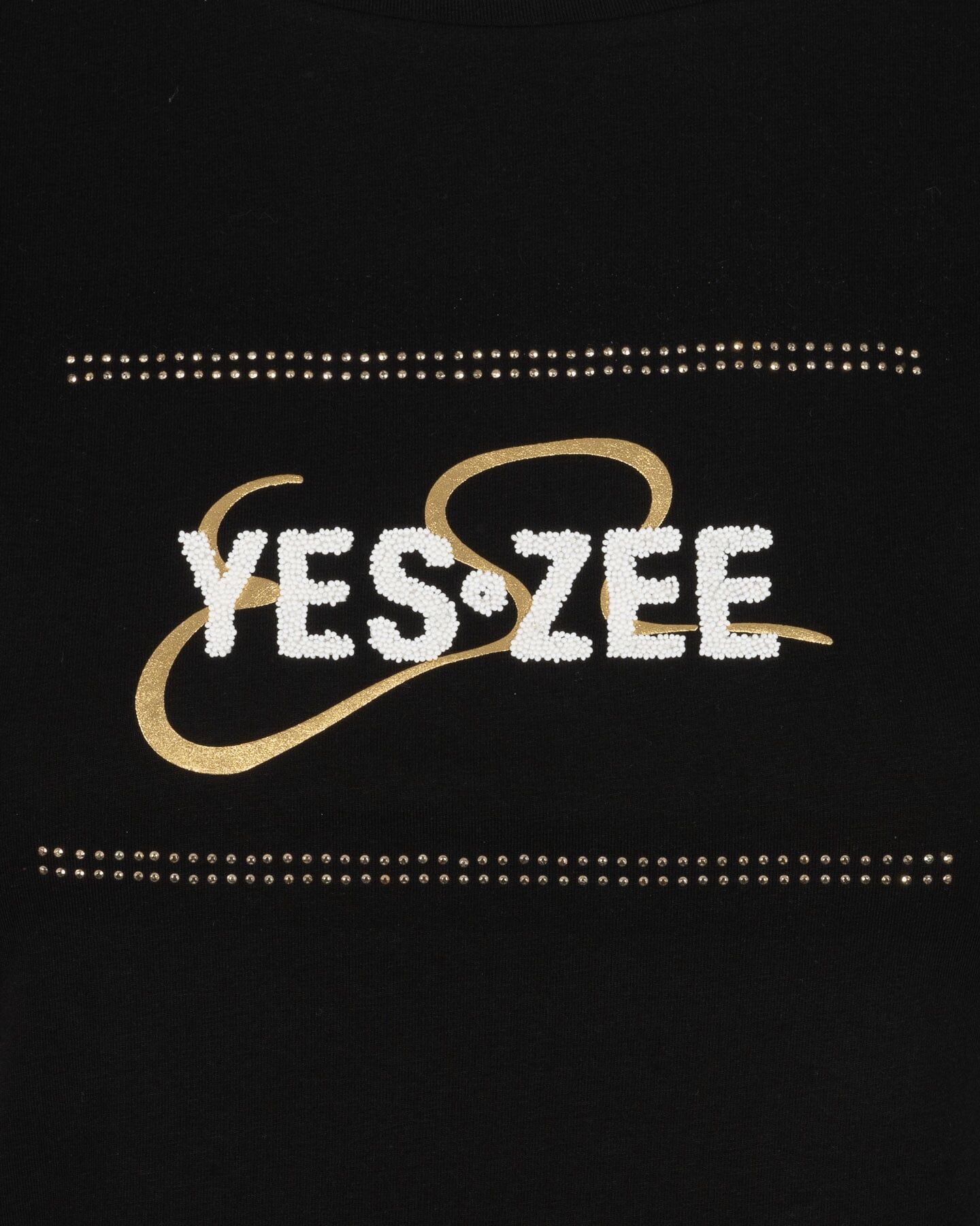 YES ZEE Rouches Logo W - T-shirt - Donna - Nero S