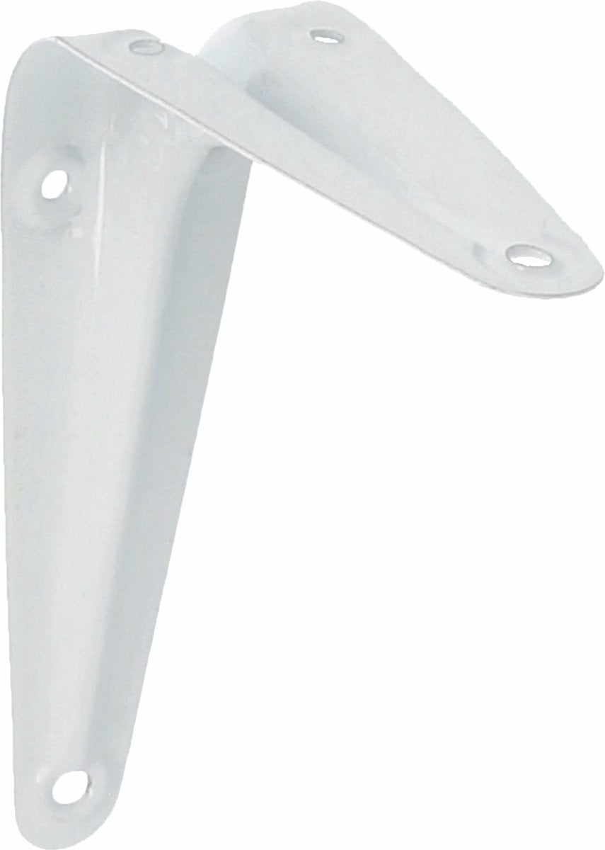 AMIG Plankdrager van metaal, wit, 100 x 125 mm