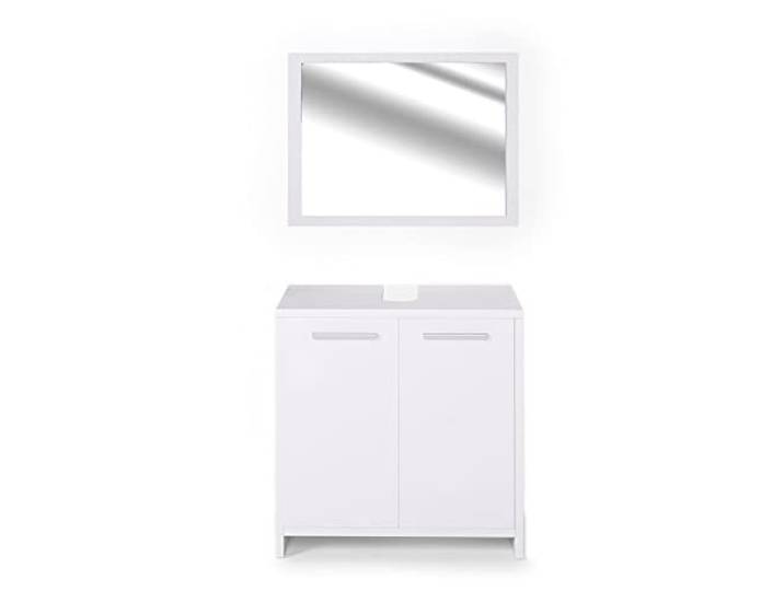 Vicco Badmöbel-Set Kiko , Weiß 60 cm 2-teilig · Waschtischunterschrank · Spiegel