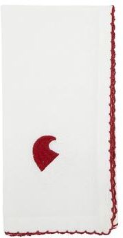 Saro Lifestyle Holiday Harmony Whip Stitch Santa Hat Napkin (Set of 4)