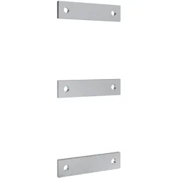 ABN XWL410170N Wandlerlasche CU vernickelt 40x10x170mm 3er Set ohne Befestigungsschrauben