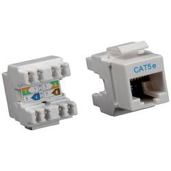 ROLINE Cat.5e (Class D) Keystone, RJ-45, ungeschirmt, lichtgrau 26.11.0343