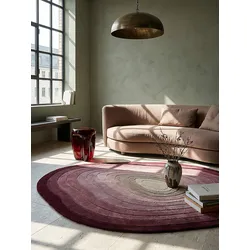 Wollteppich abstrakt Maulbeere 200 x 290 cm - PARRET   Kadima Design