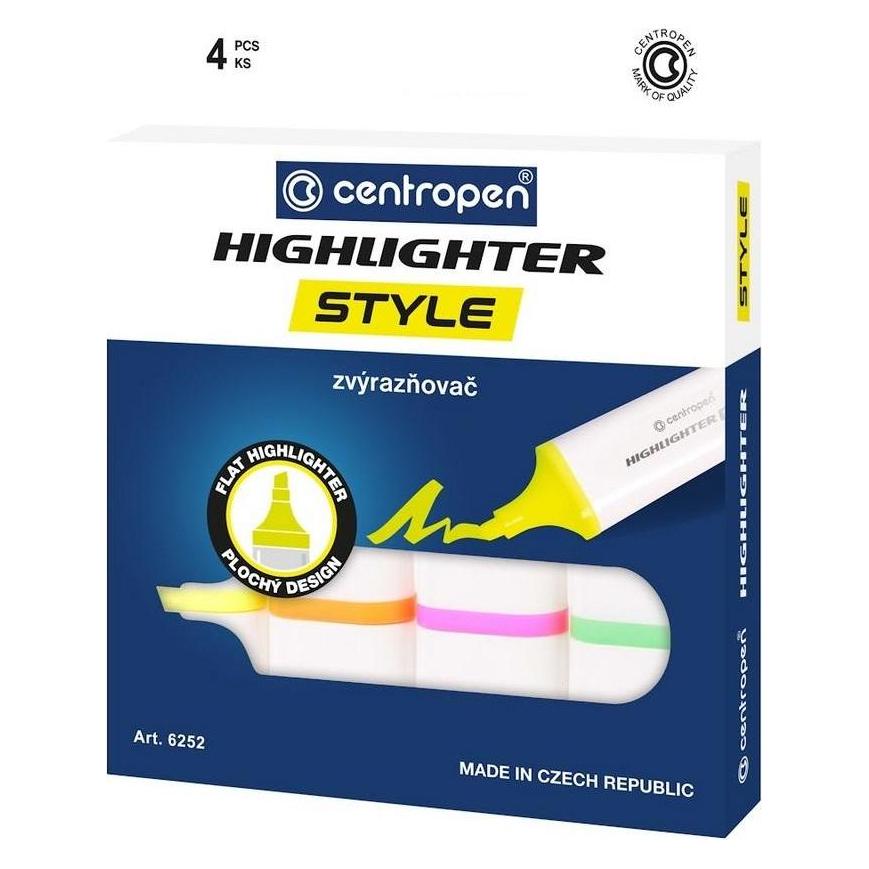Centropen Fluo-Textmarker 4 Farben (4x) (502716)
